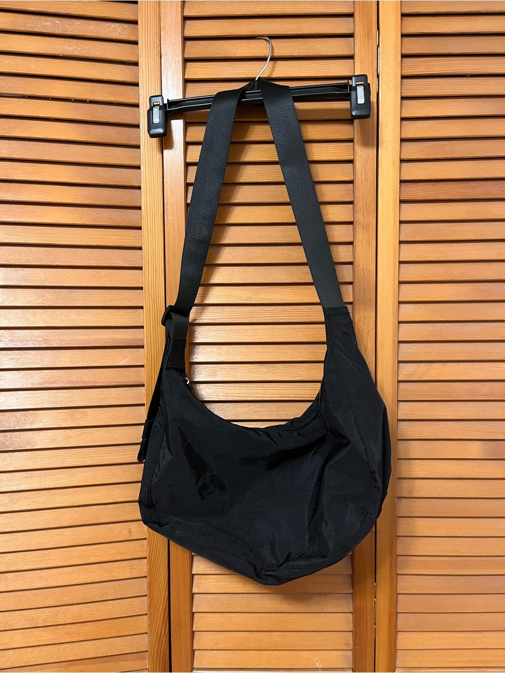 Black Crossbody Shoulder Bag - Unbranded